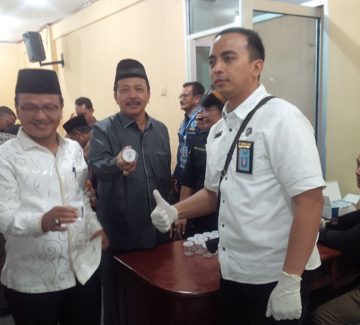 Pemeriksaan Urine Anggota DPRD oleh BNN Sumbar